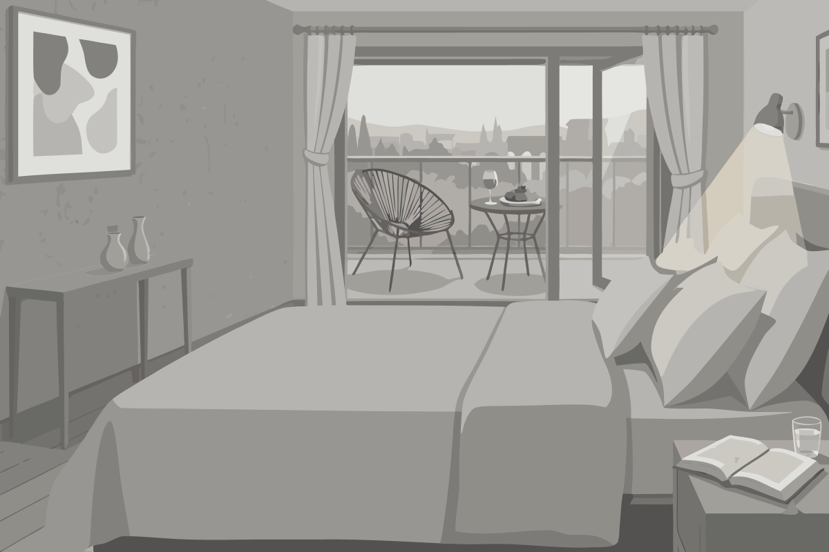 Chambre Lits Jumeaux - Vue sur Jardin